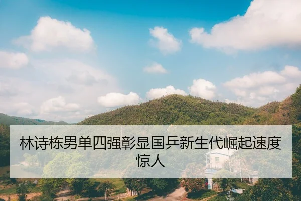 林诗栋男单四强彰显国乒新生代崛起速度惊人